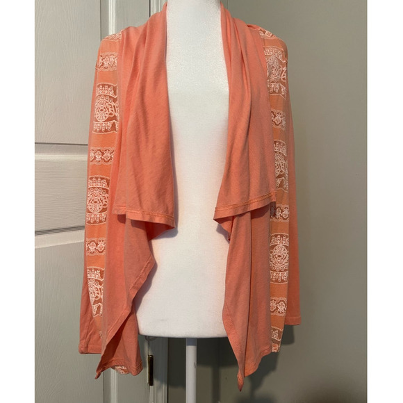 FEMME By Tresics Women's Cardigan Open Waterfall Front Long Sleeve Size Large - Picture 2 of 8